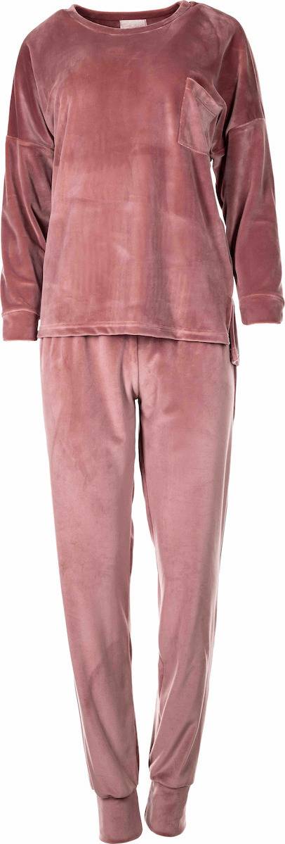Γυναικεία πιτζάμα βελουτέ Pink Label W1041