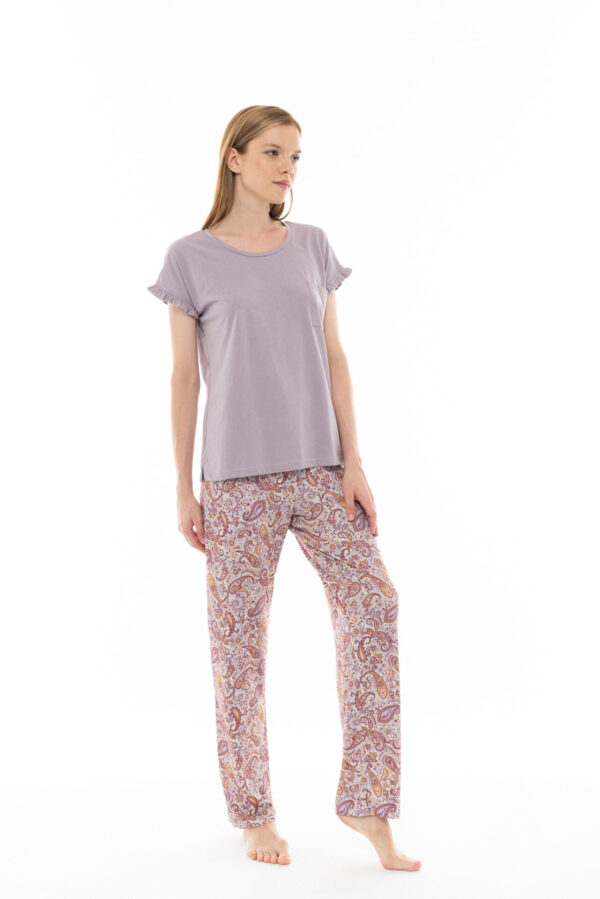 Γυναικεία πιτζάμα κοντο μανικι - μακρυ παντελονι Pink Label s1242