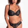 Σουτιέν Fleurs Chantelle Soft Cup με Δερμάτινες Λεπτομέρειες C12Q10